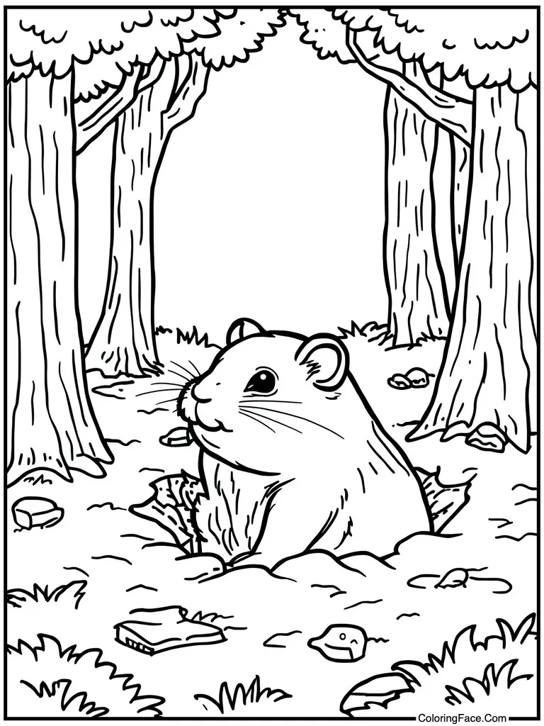 Burrowing deep in bedding