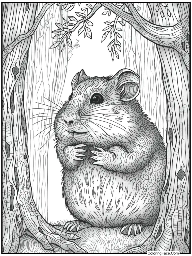 Zentangle fur texture art