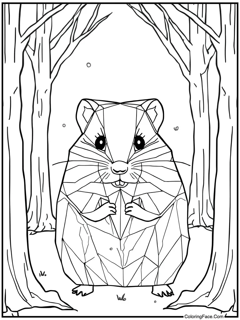 Geometric shape pet art