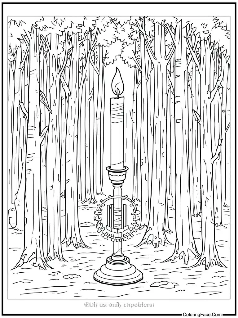 Shamash candle standing tall