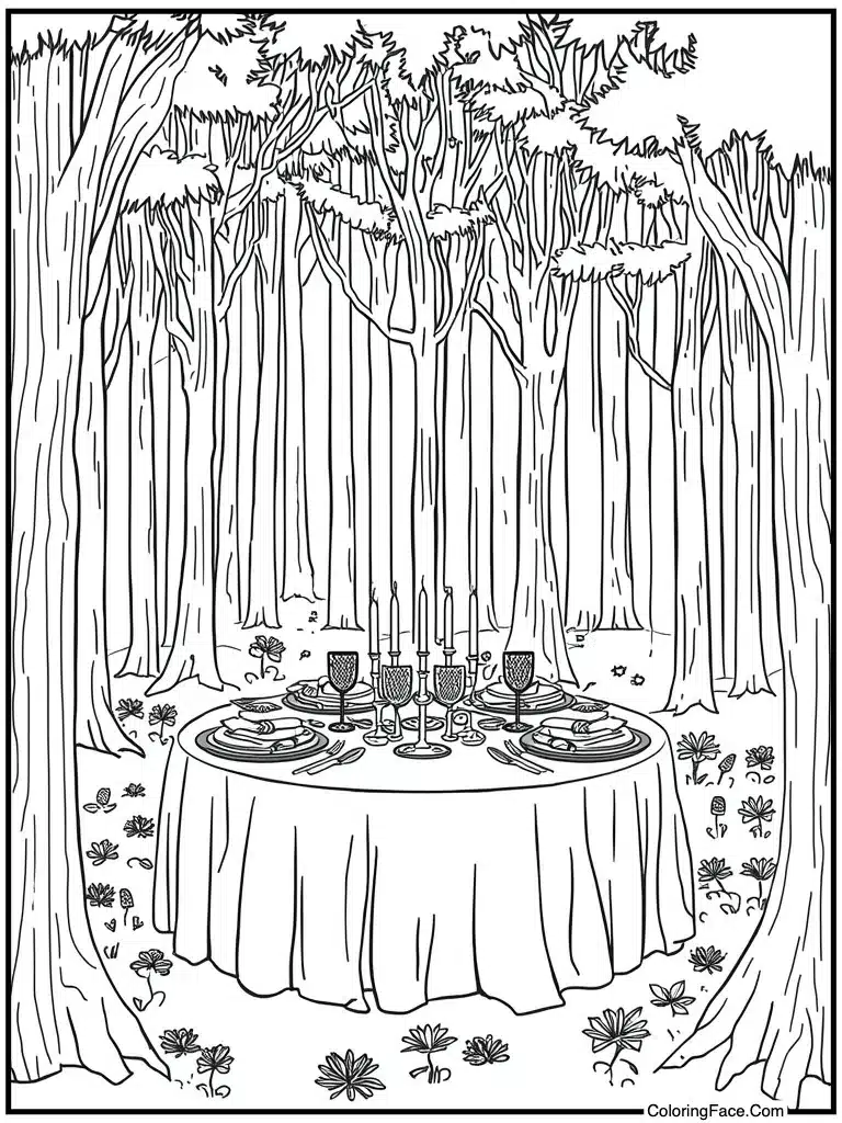 Table set for dinner