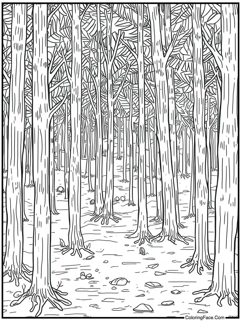 Scarf with blue stripes