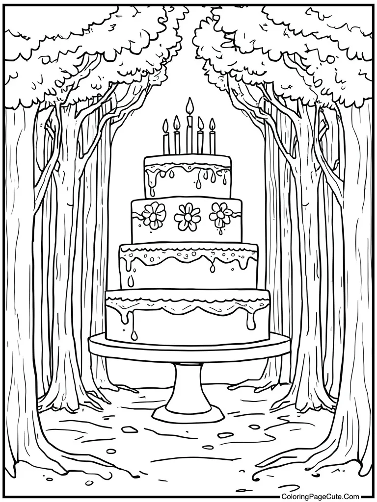 Giant tiered cake stand