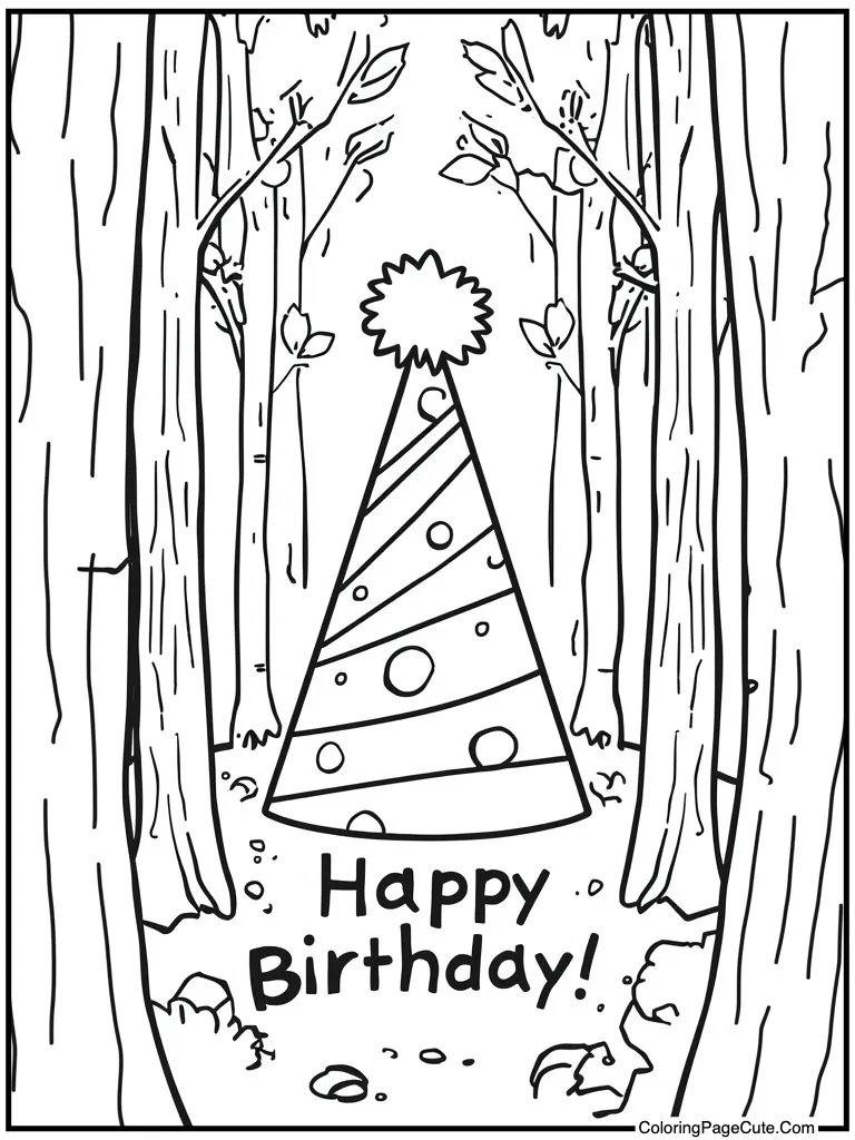 Party hat with pompom