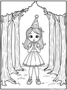 Happy Birthday Coloring Pages For Adults