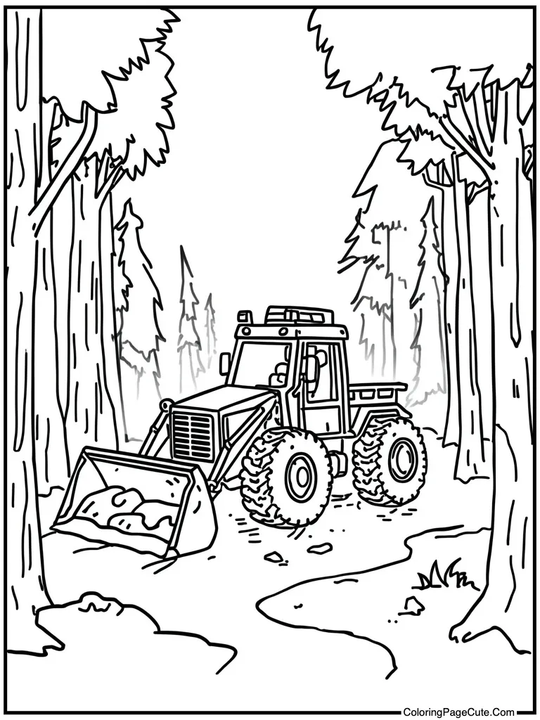 Construction truck digging cake