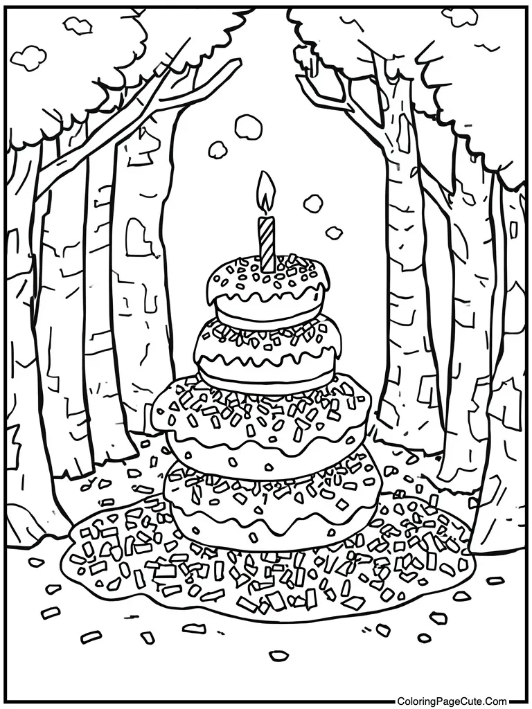 Sprinkles on donut pile