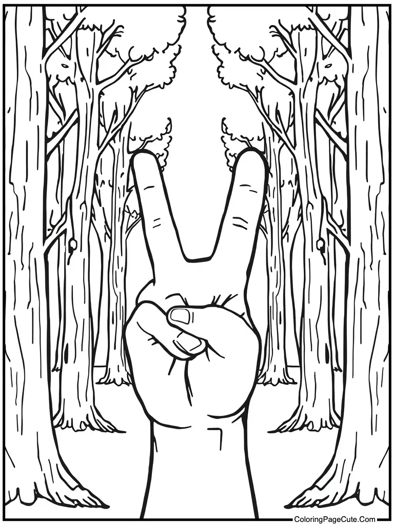 Ten fingers waving hello