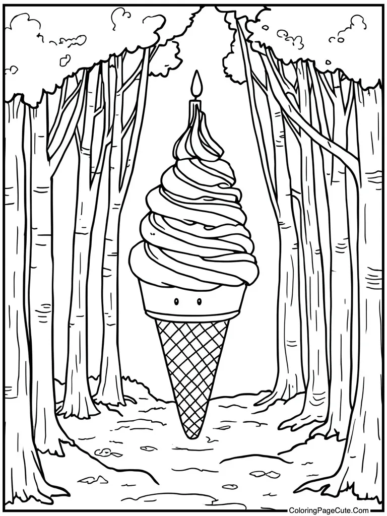 Ice cream cone tower