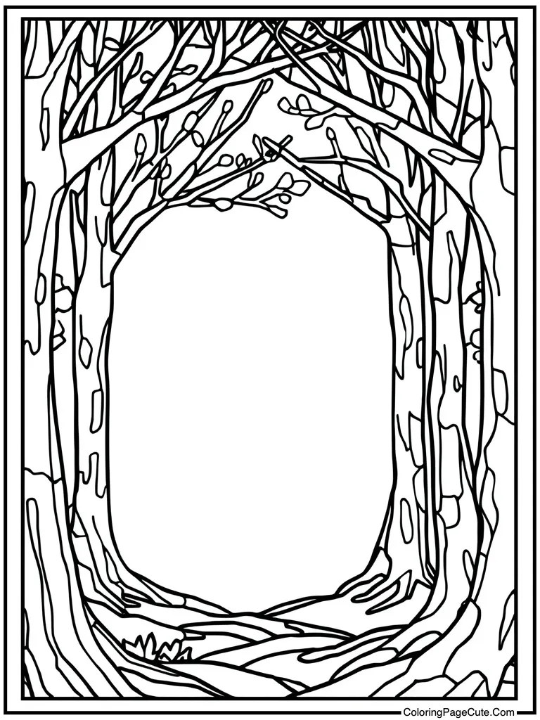 Stained glass window look