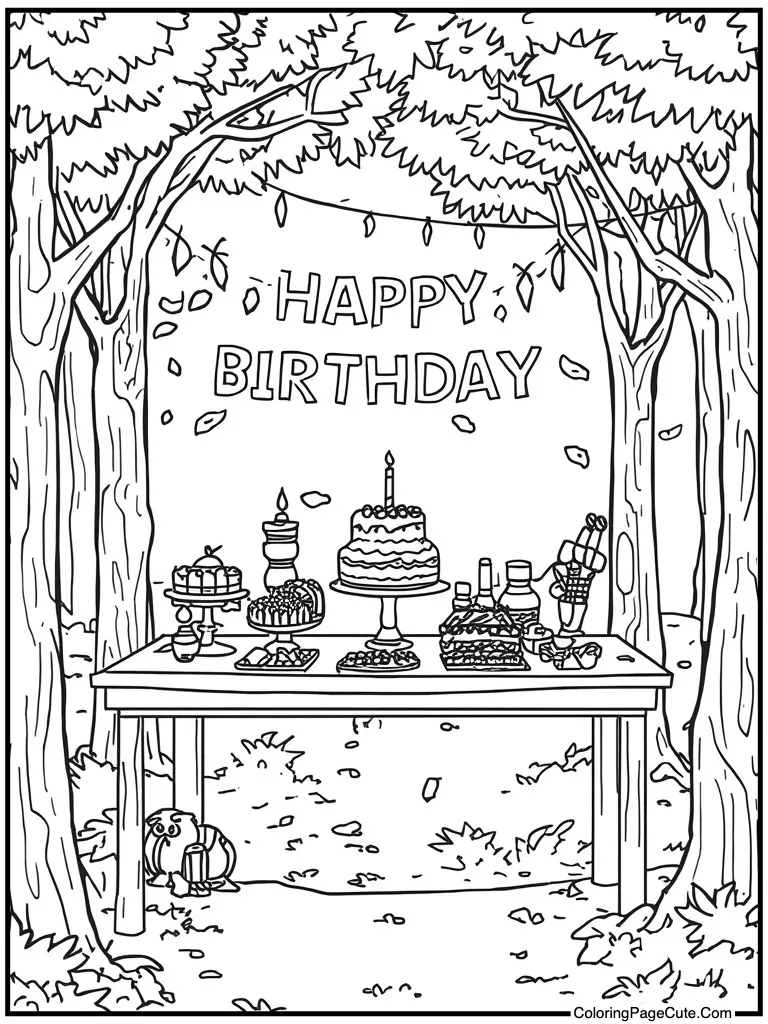 Candy bar buffet table