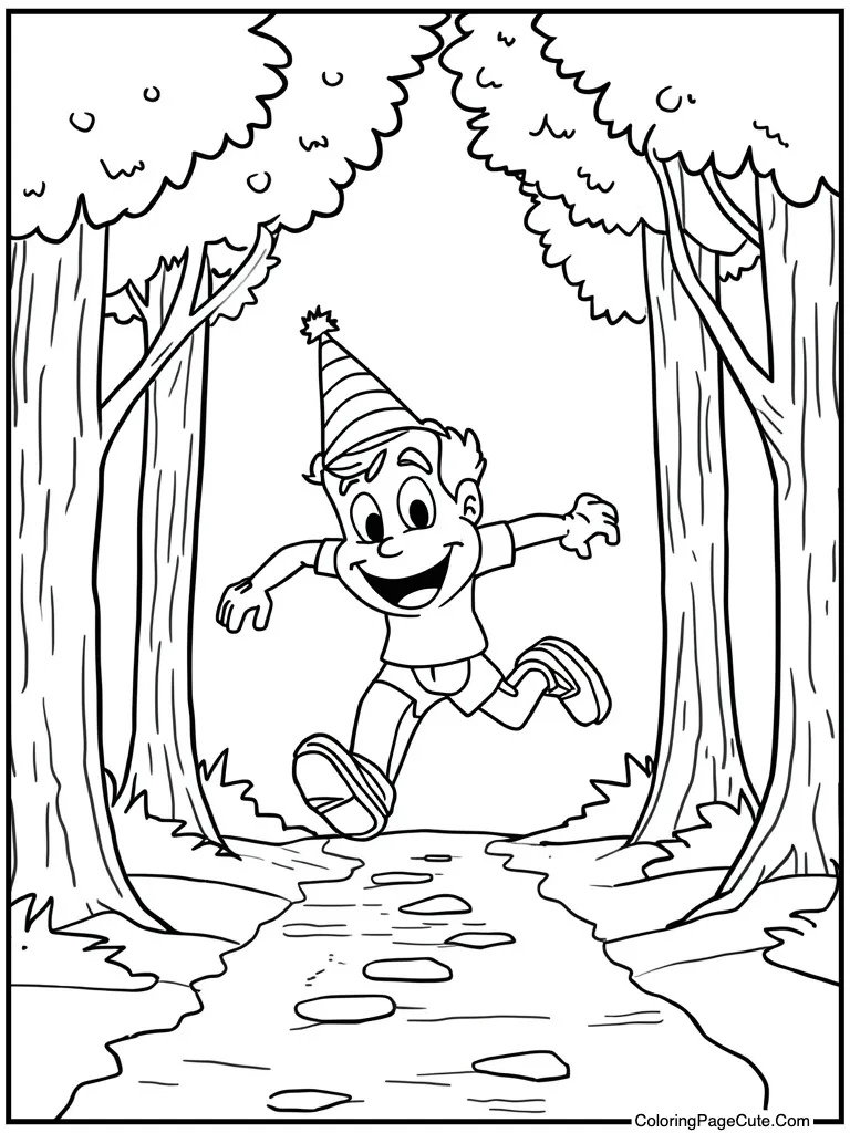 Sack race jumping fast