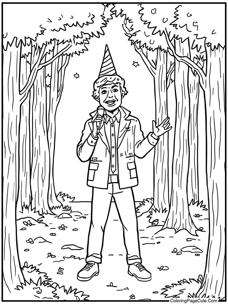 Singing loud karaoke song