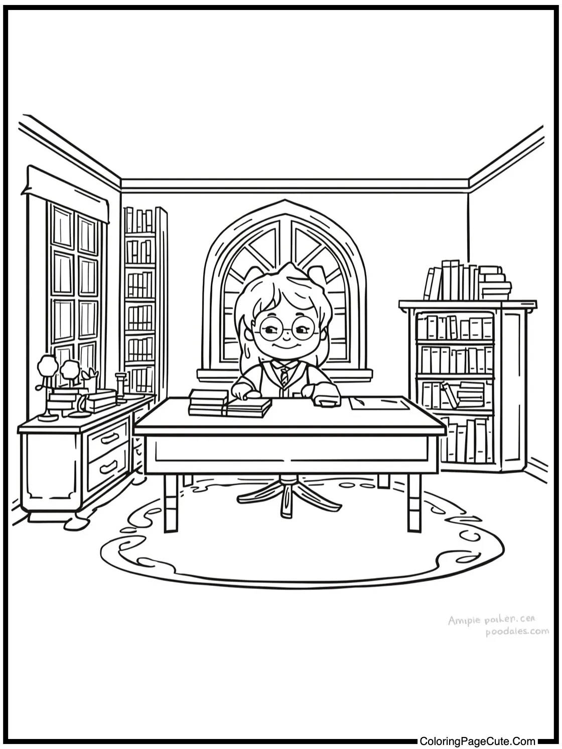 Dumbledore's office scene