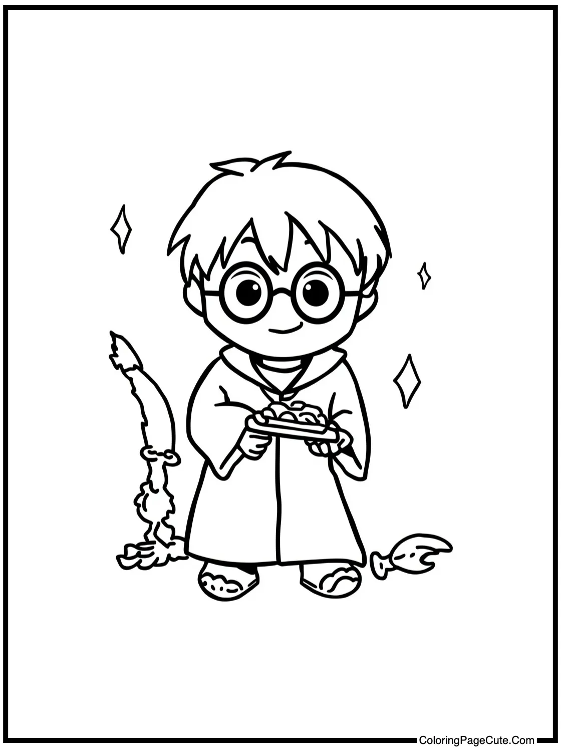 collecting chocolate frogs