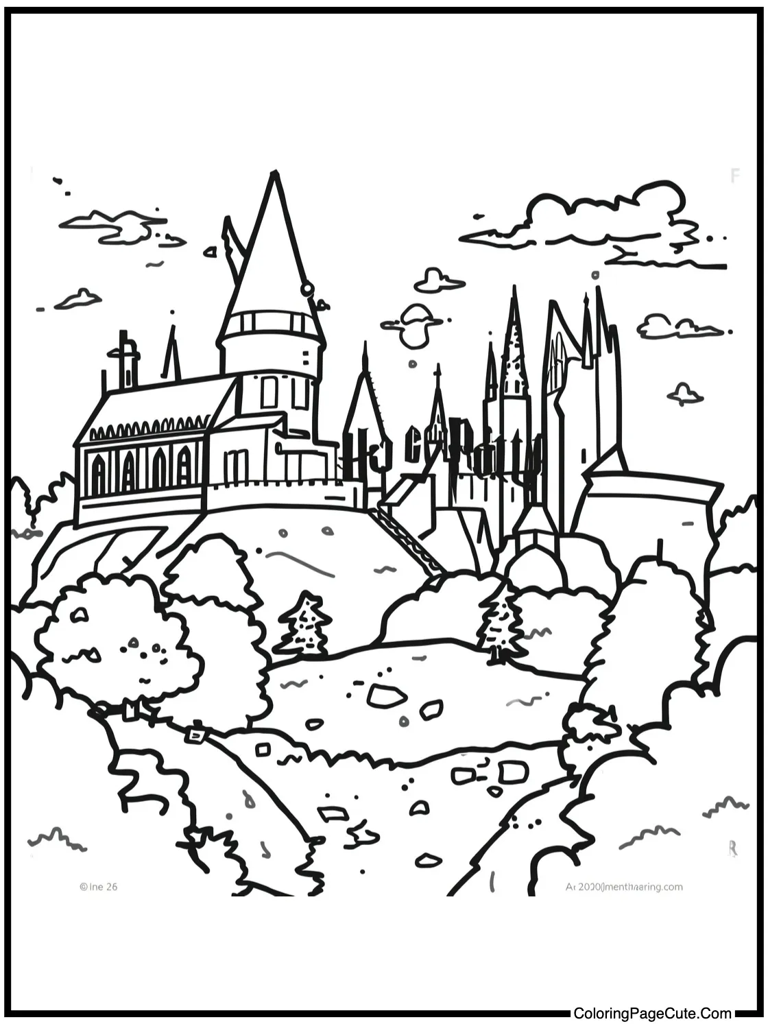 exploring Hogwarts grounds