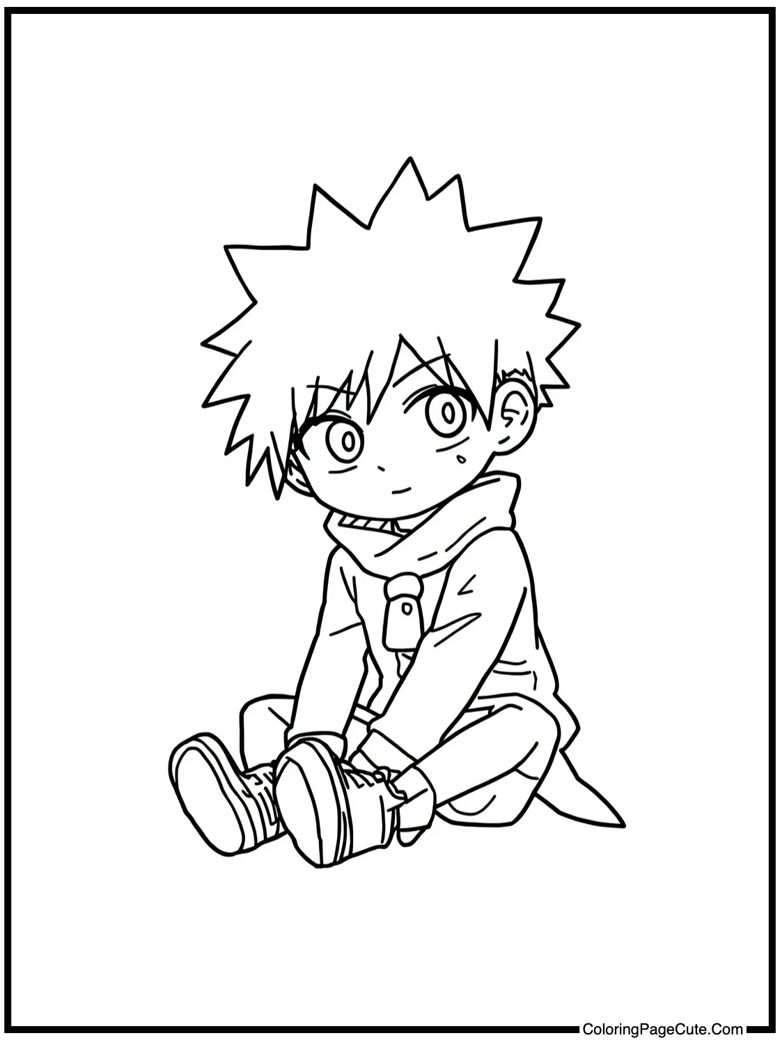 Kurapika reading calmly