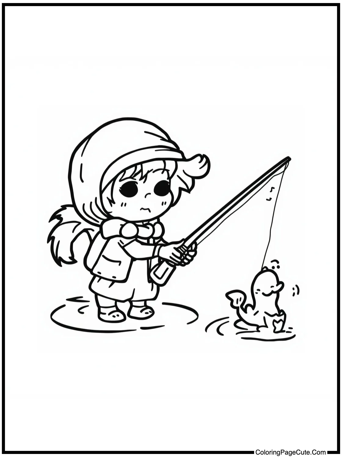 Gon fishing peacefully