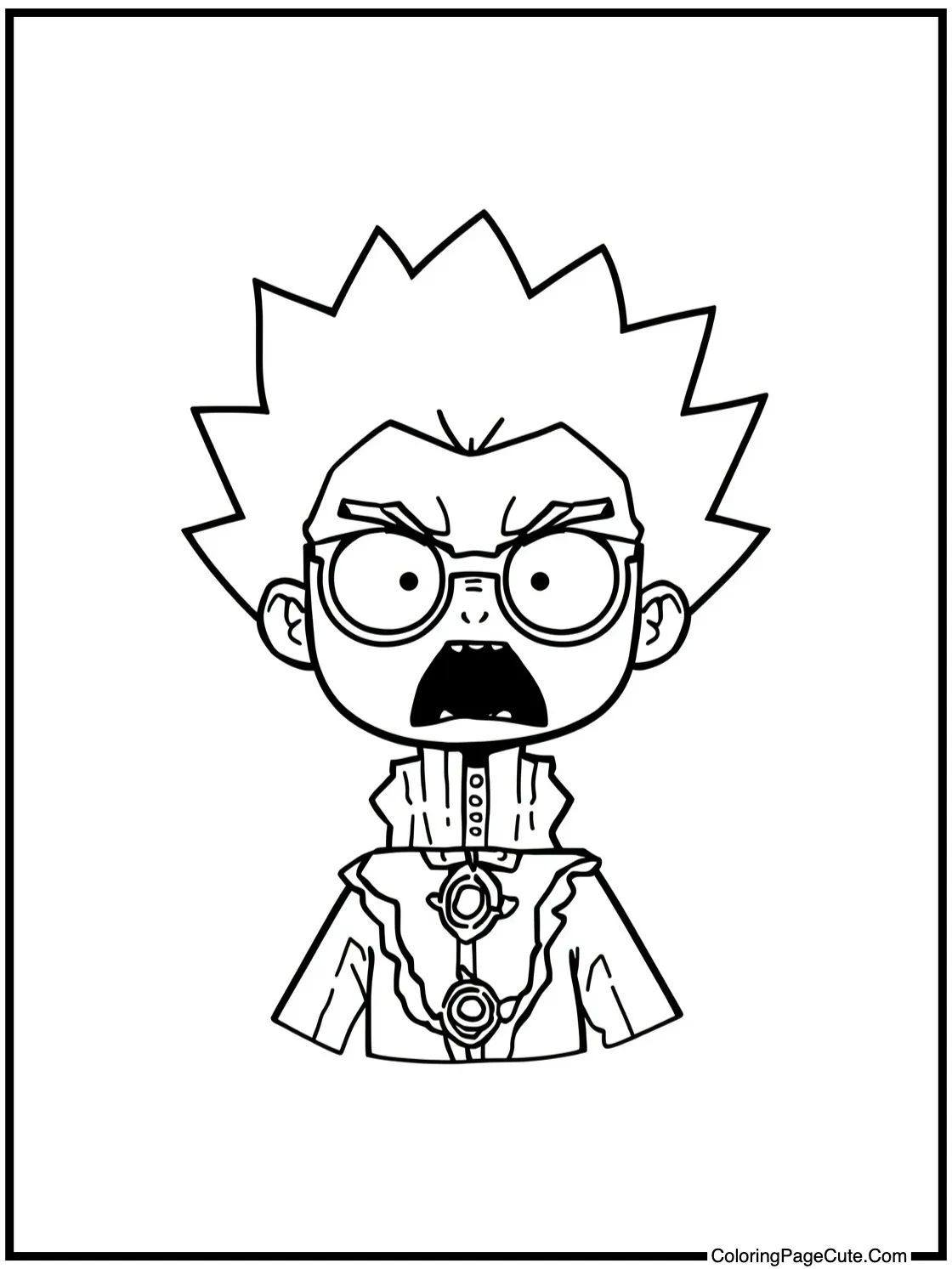 Leorio looking surprised