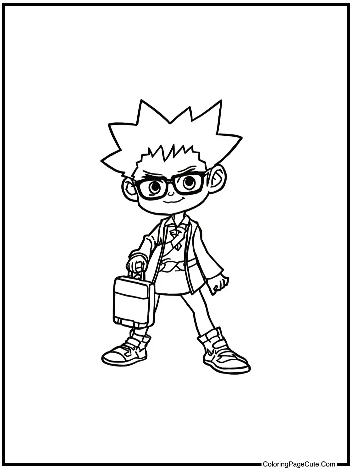 Leorio carrying luggage