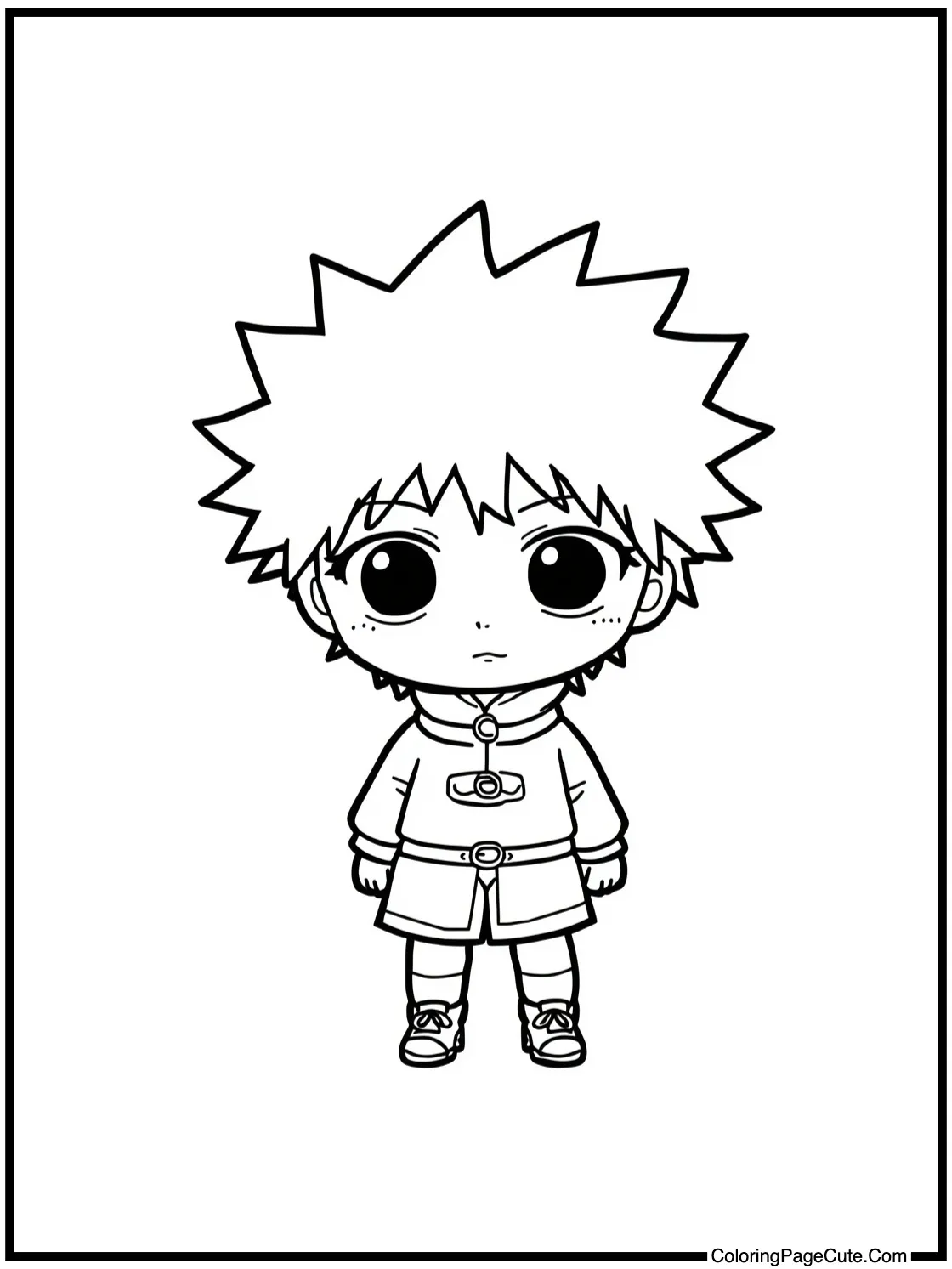 Killua looking curious