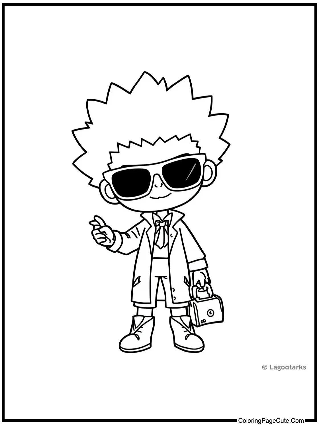 Leorio making a call