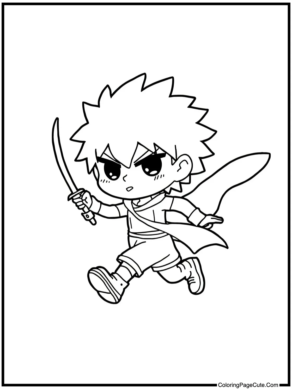 Killua running fast