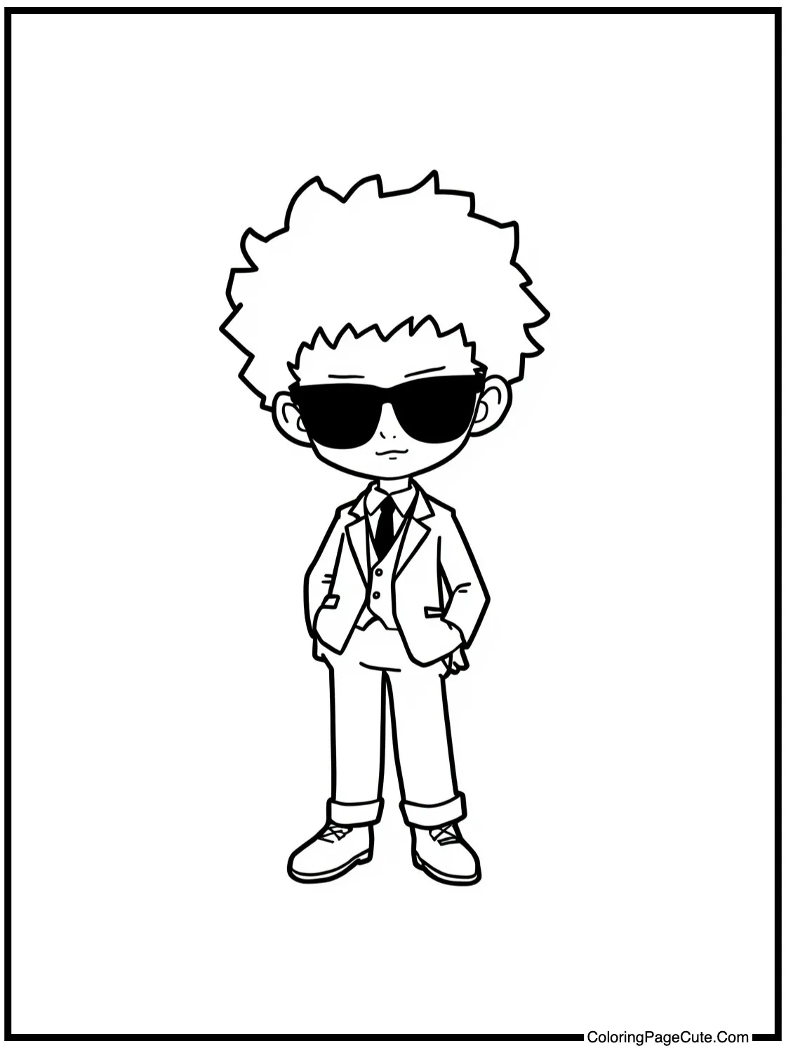Leorio in a suit