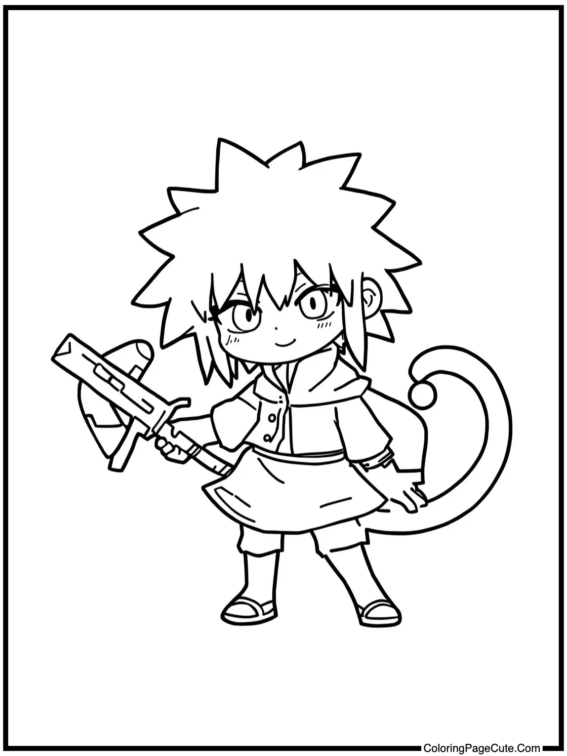 Kurapika looking around