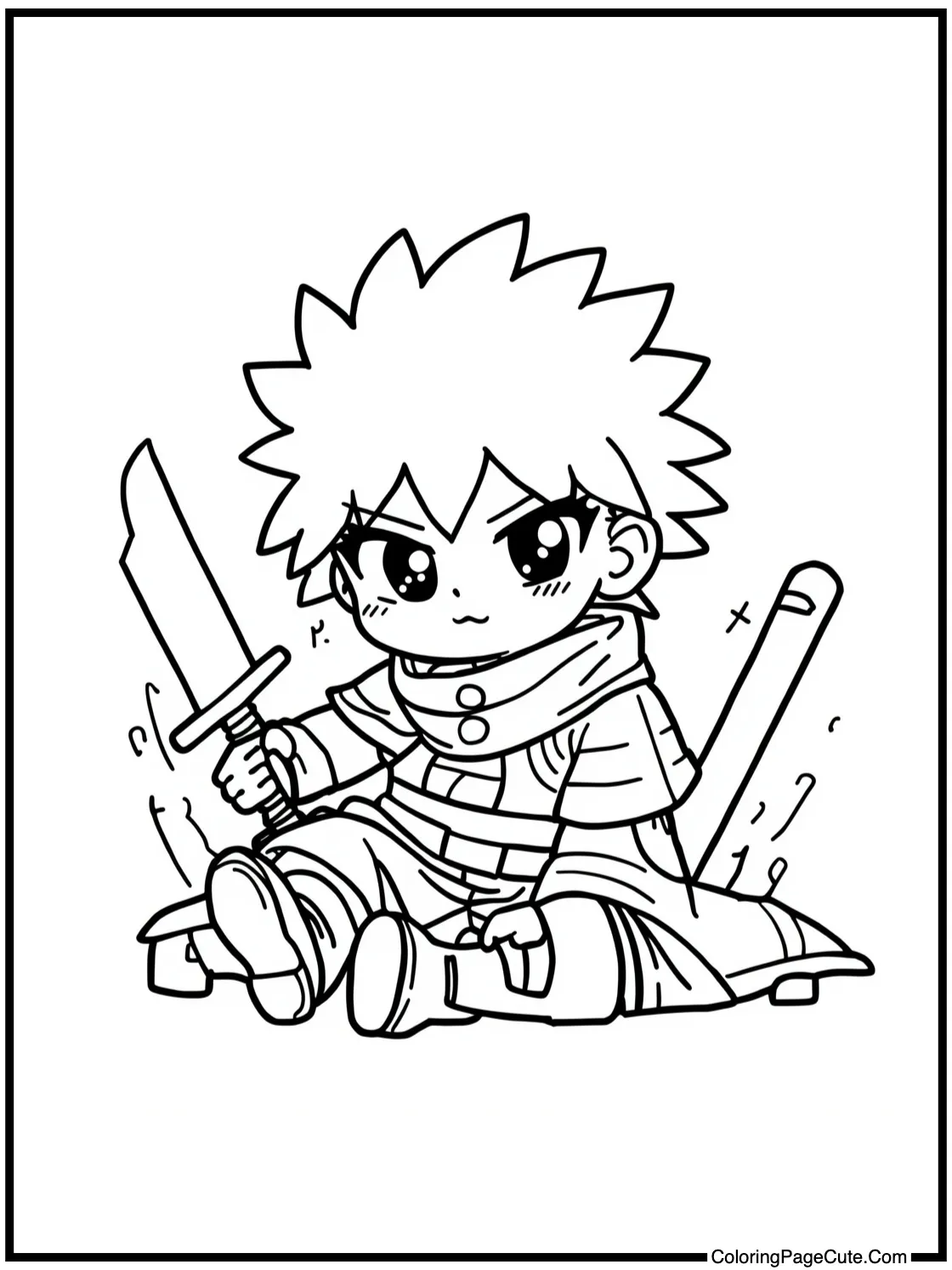 Killua playing games