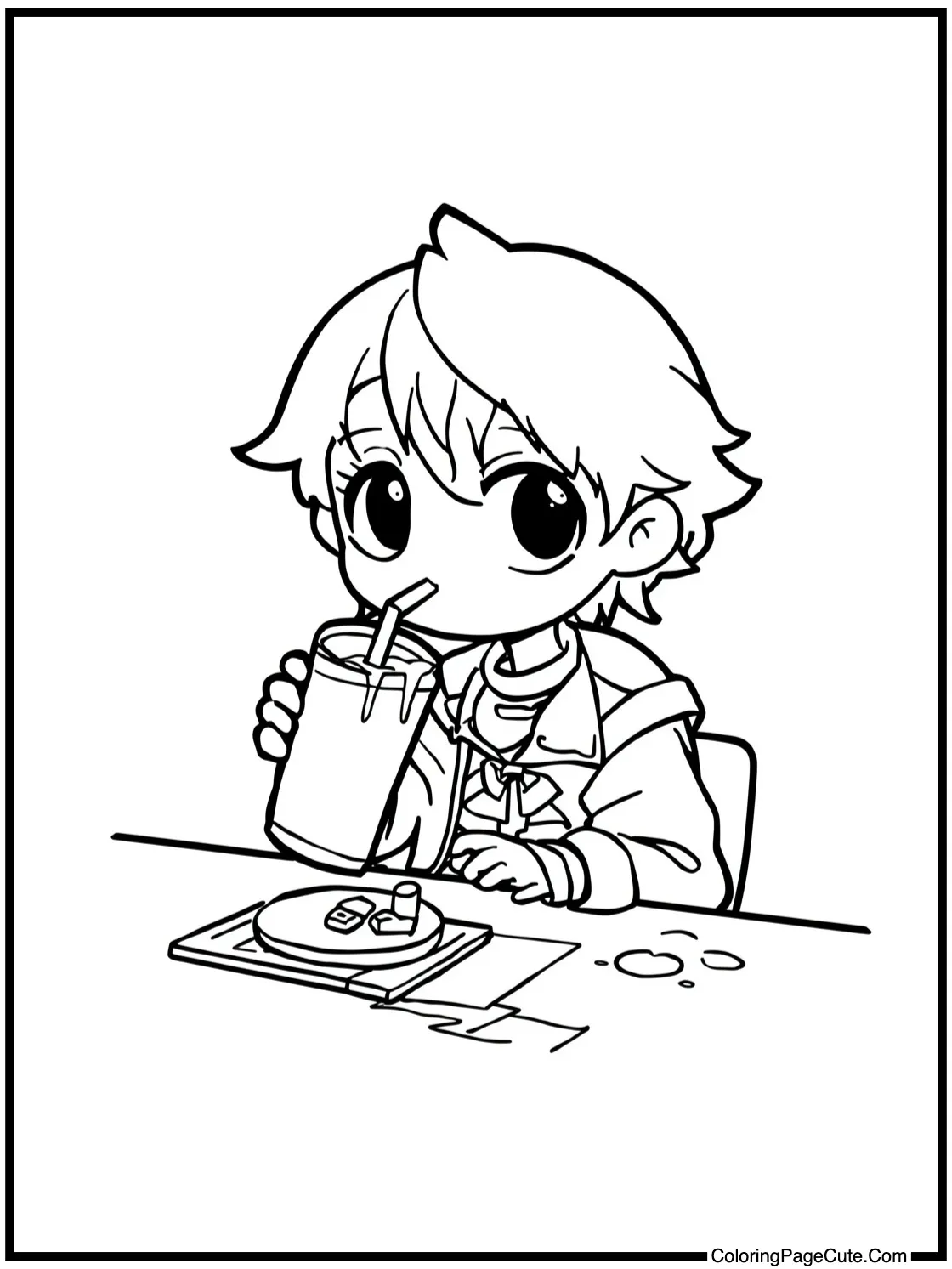 Biscuit drinking juice