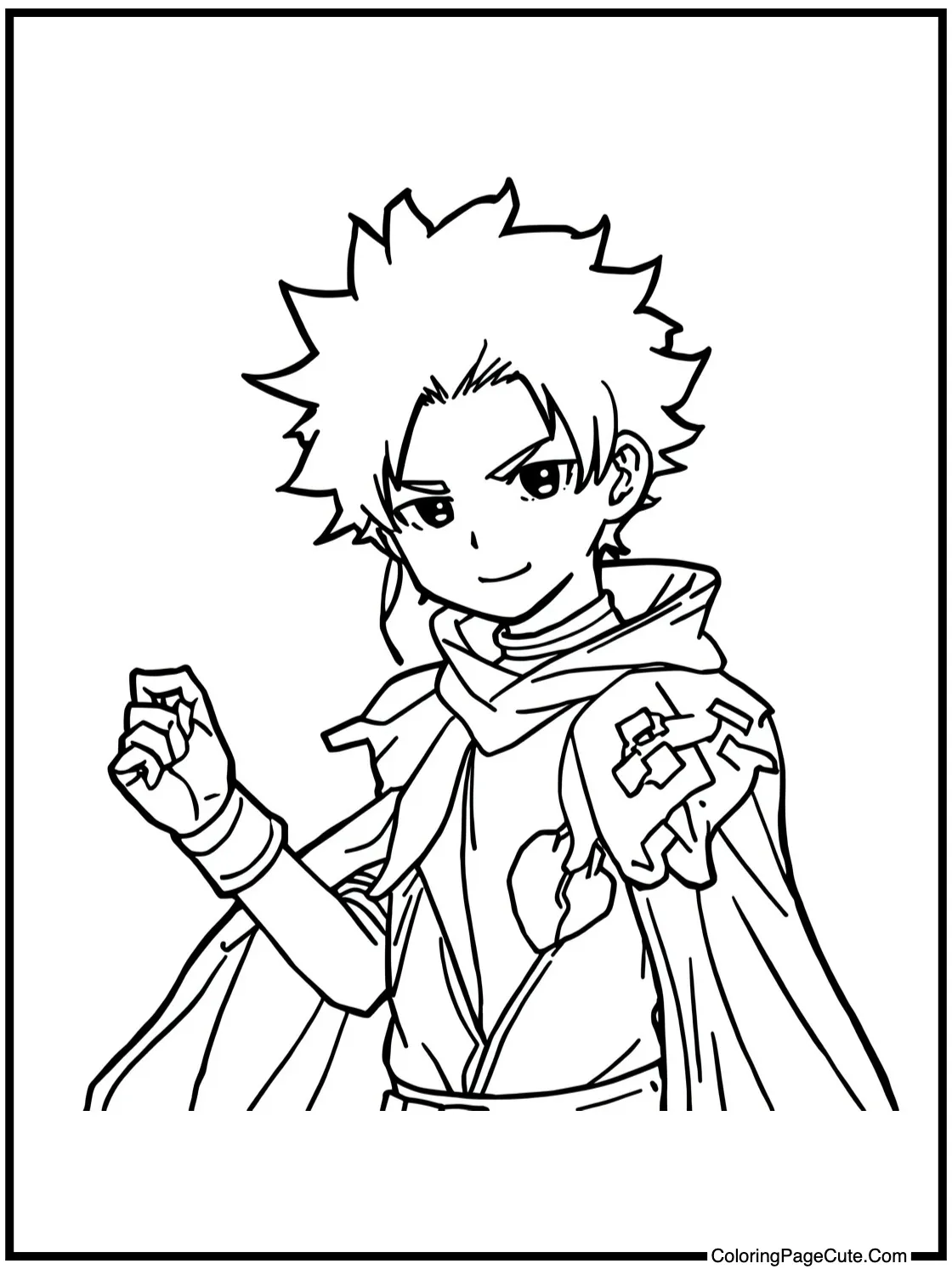 Hisoka showing a trick