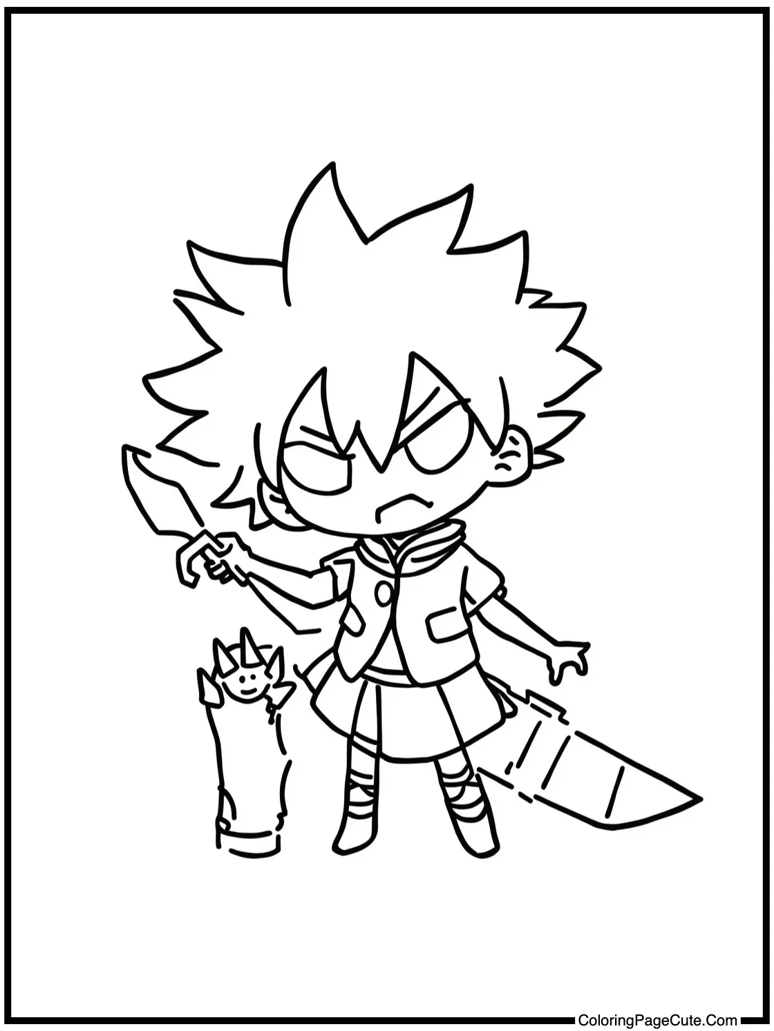 Killua telling a joke