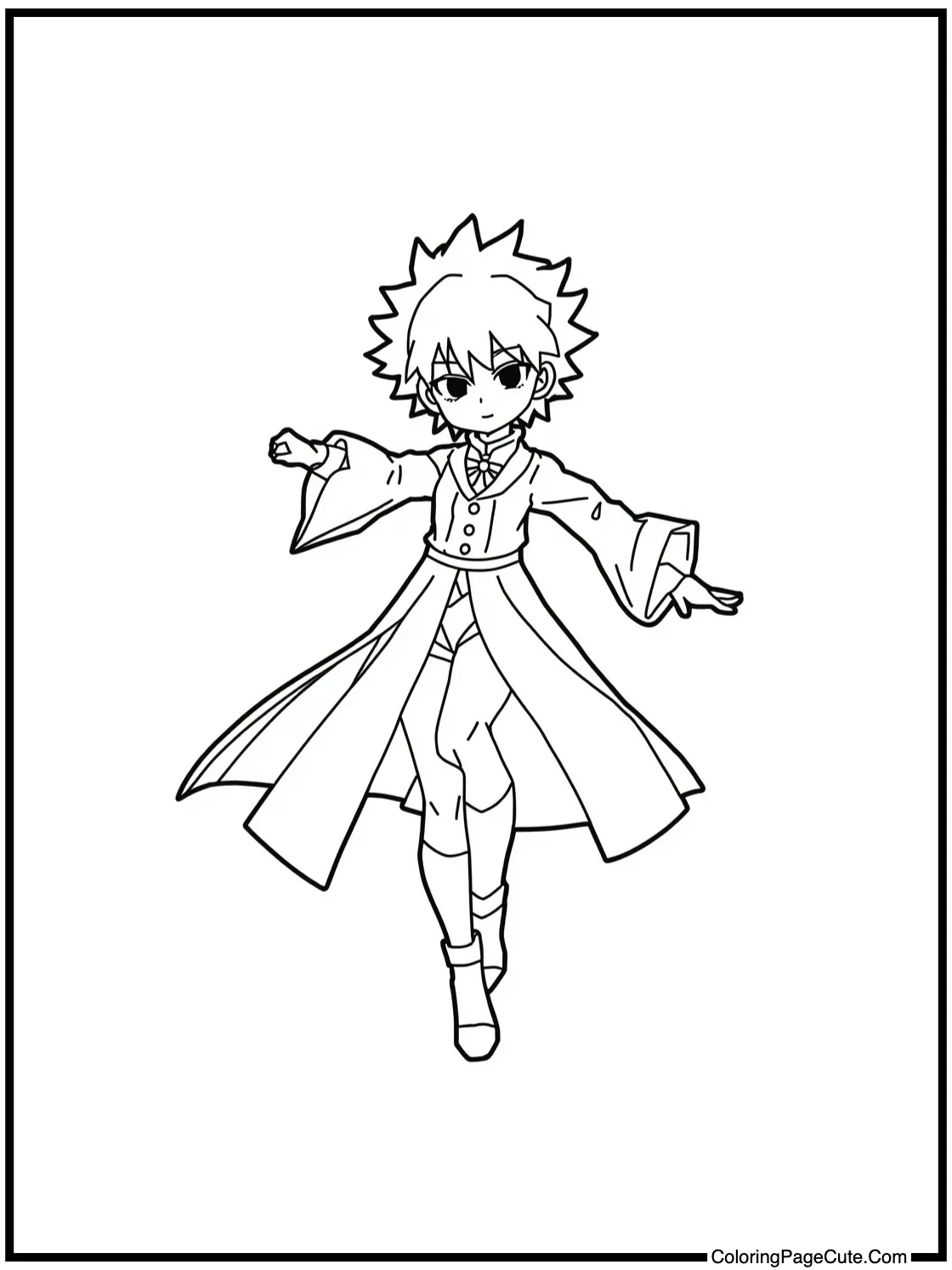 Hisoka performing gracefully