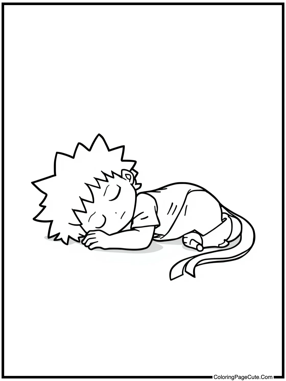 Leorio taking a nap