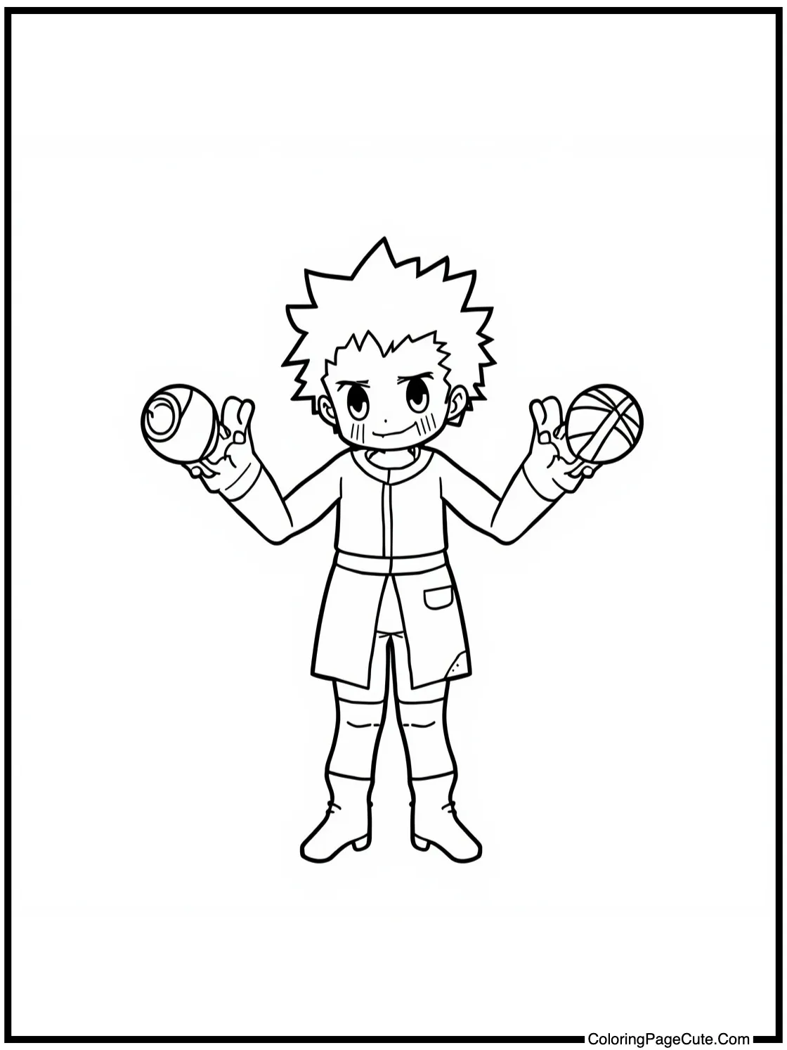 Hisoka juggling cards