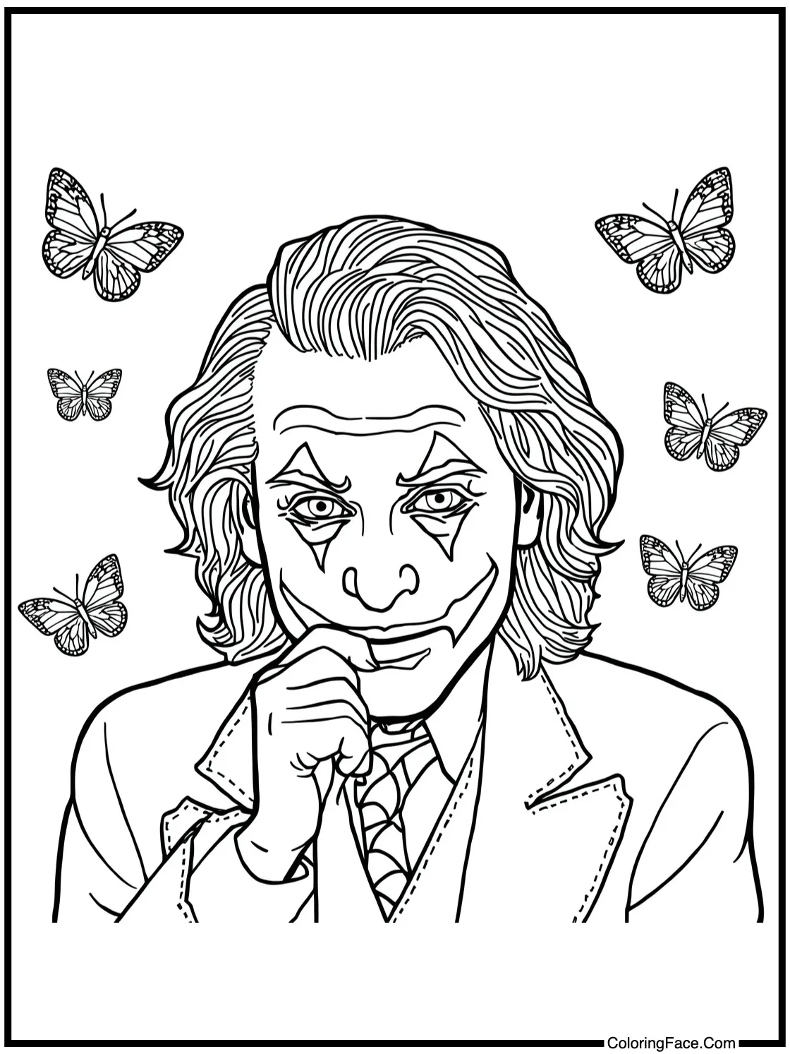 admiring butterflies