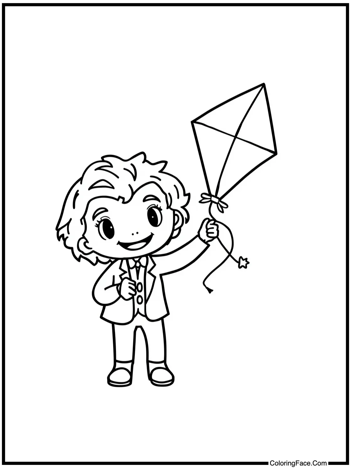 flying a kite