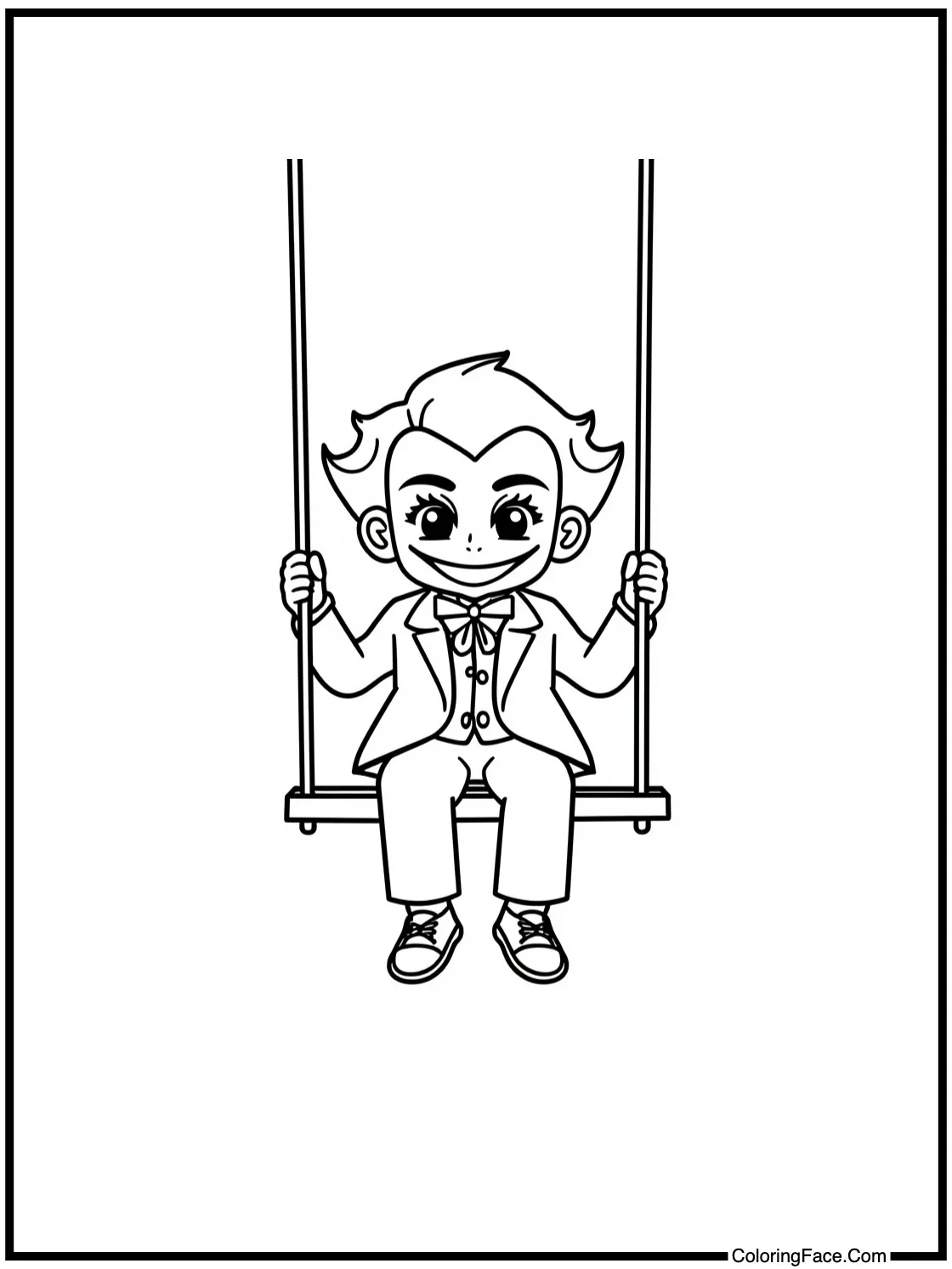 on a swing