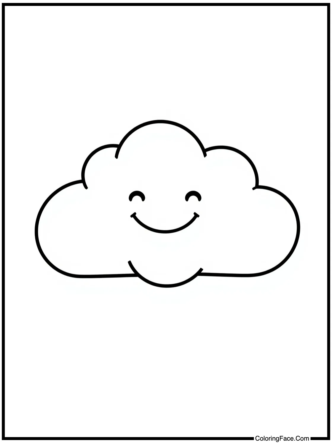 with a happy cloud