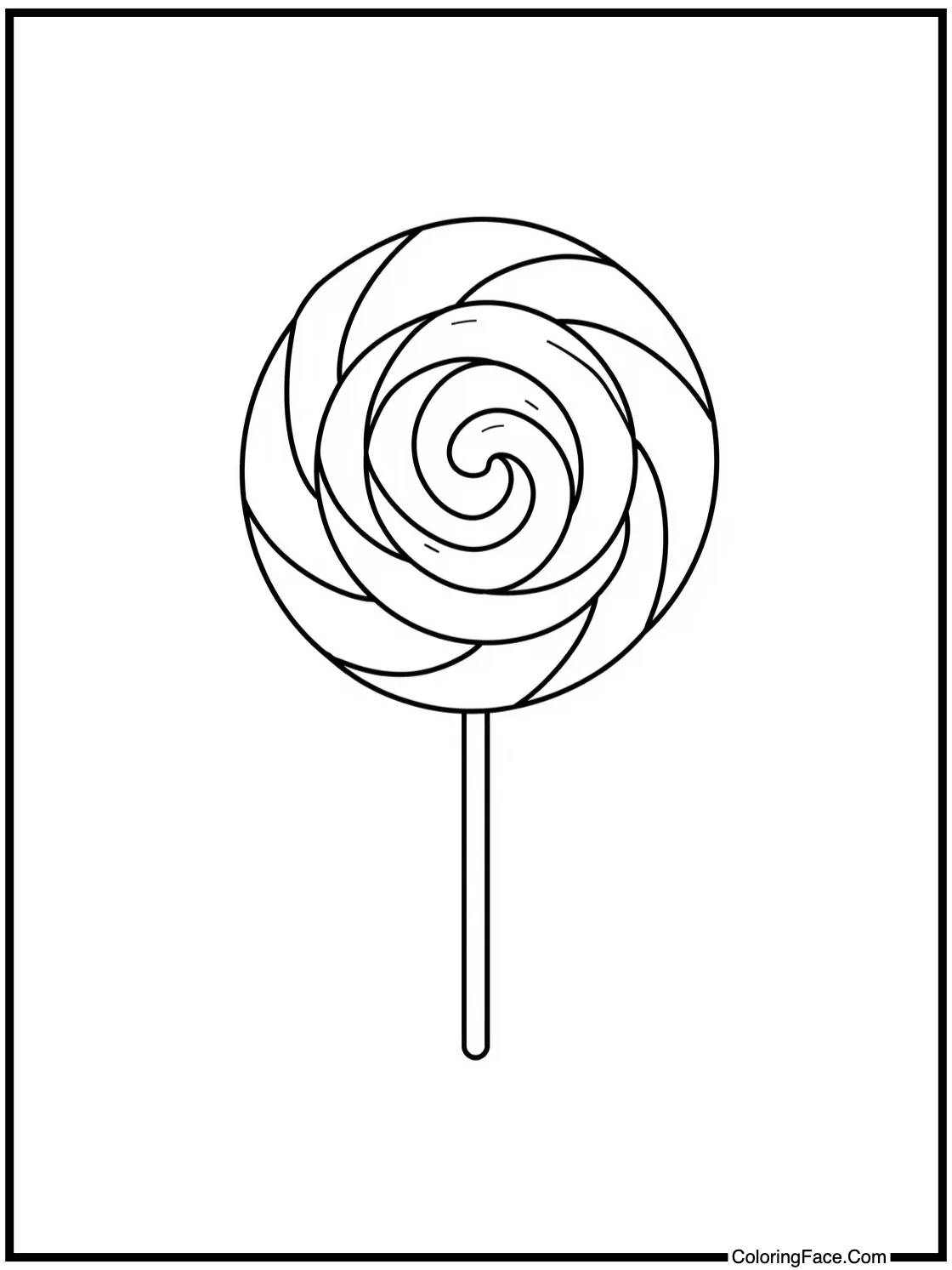 with a giant lollipop