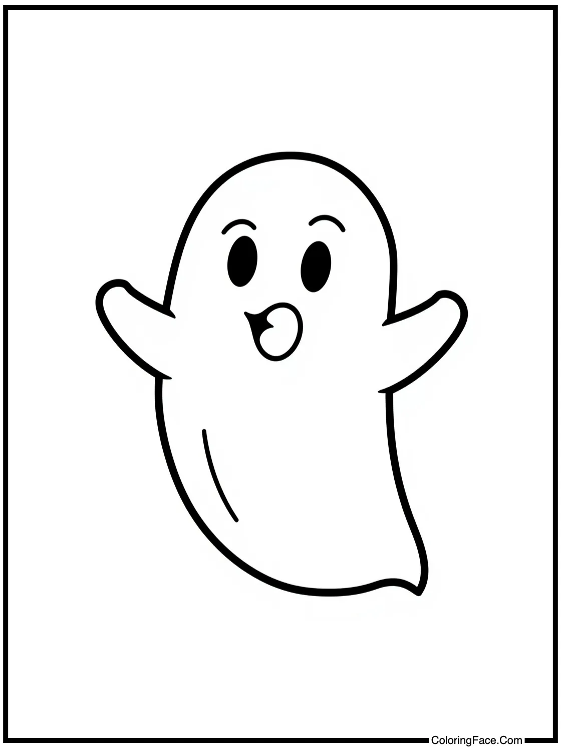 with a friendly ghost