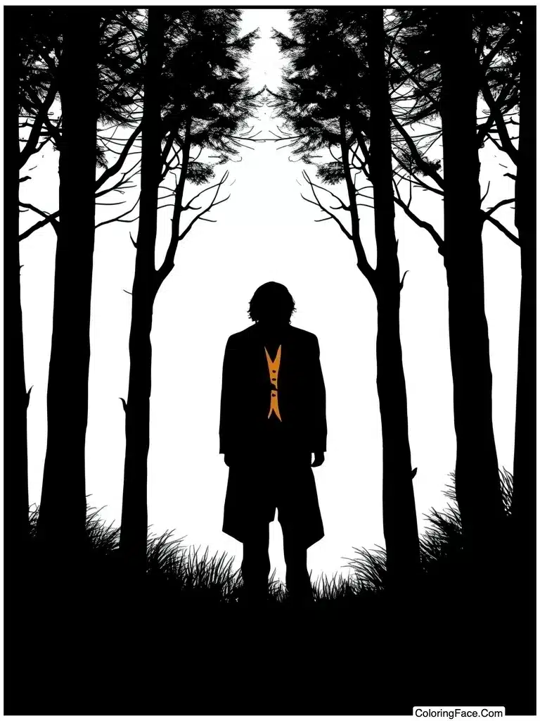 Silhouette shadow view