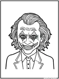 Joker coloring pages
