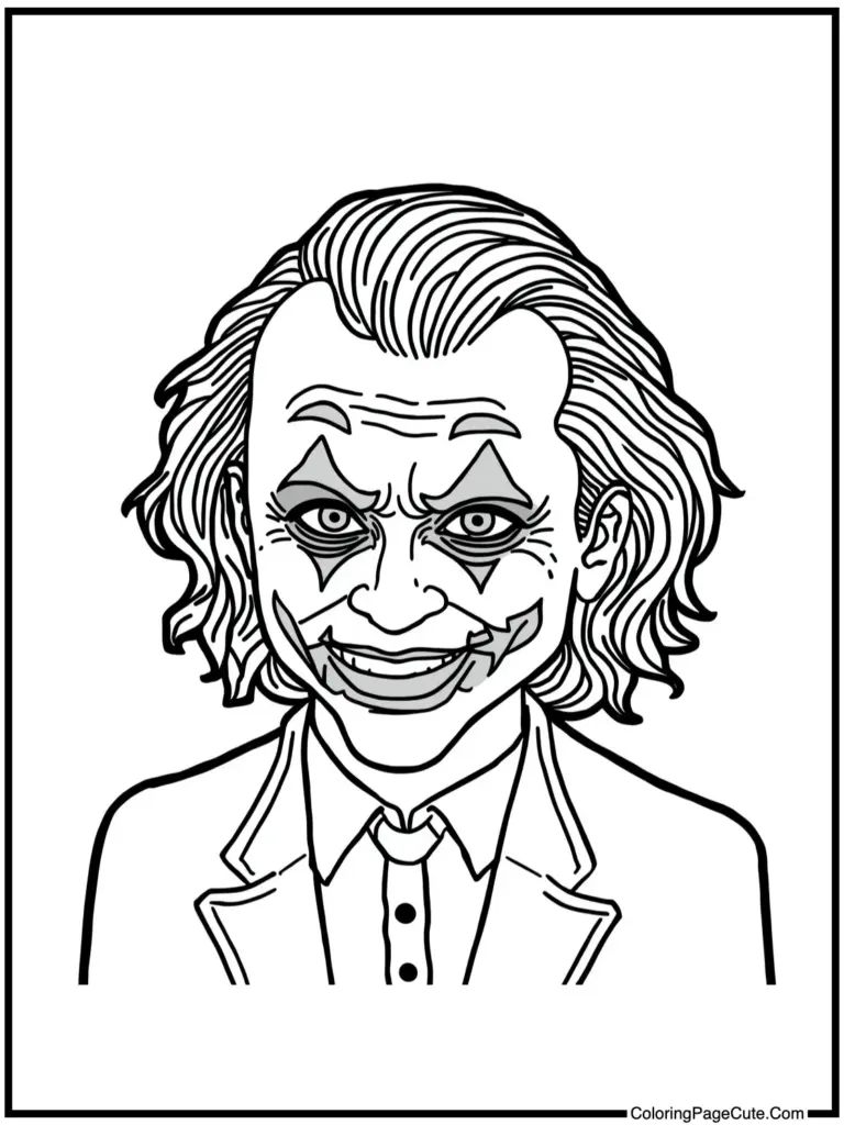 Joker coloring pages