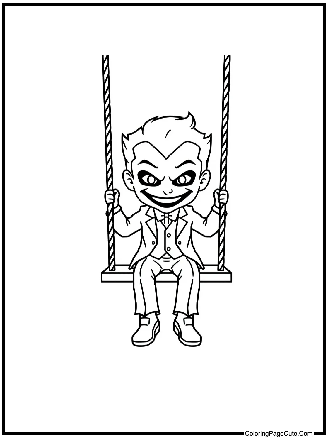 on a swing