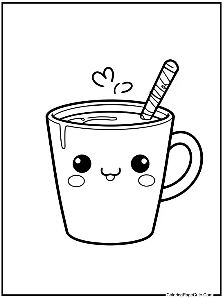 Lovely happy coffee cup