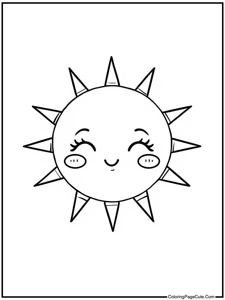 Delightful sun shining softly