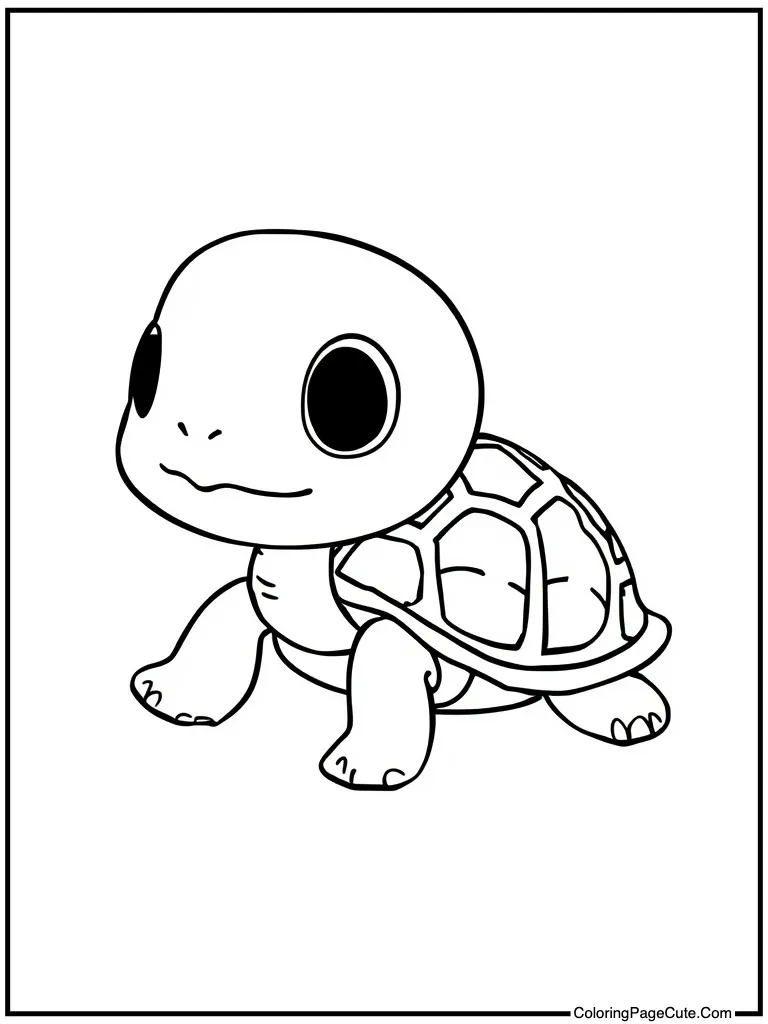 Precious turtle with shell