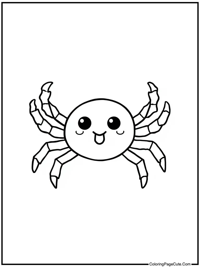 Sweet spider waving eight legs